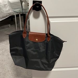 Longchamp large tote w long handles